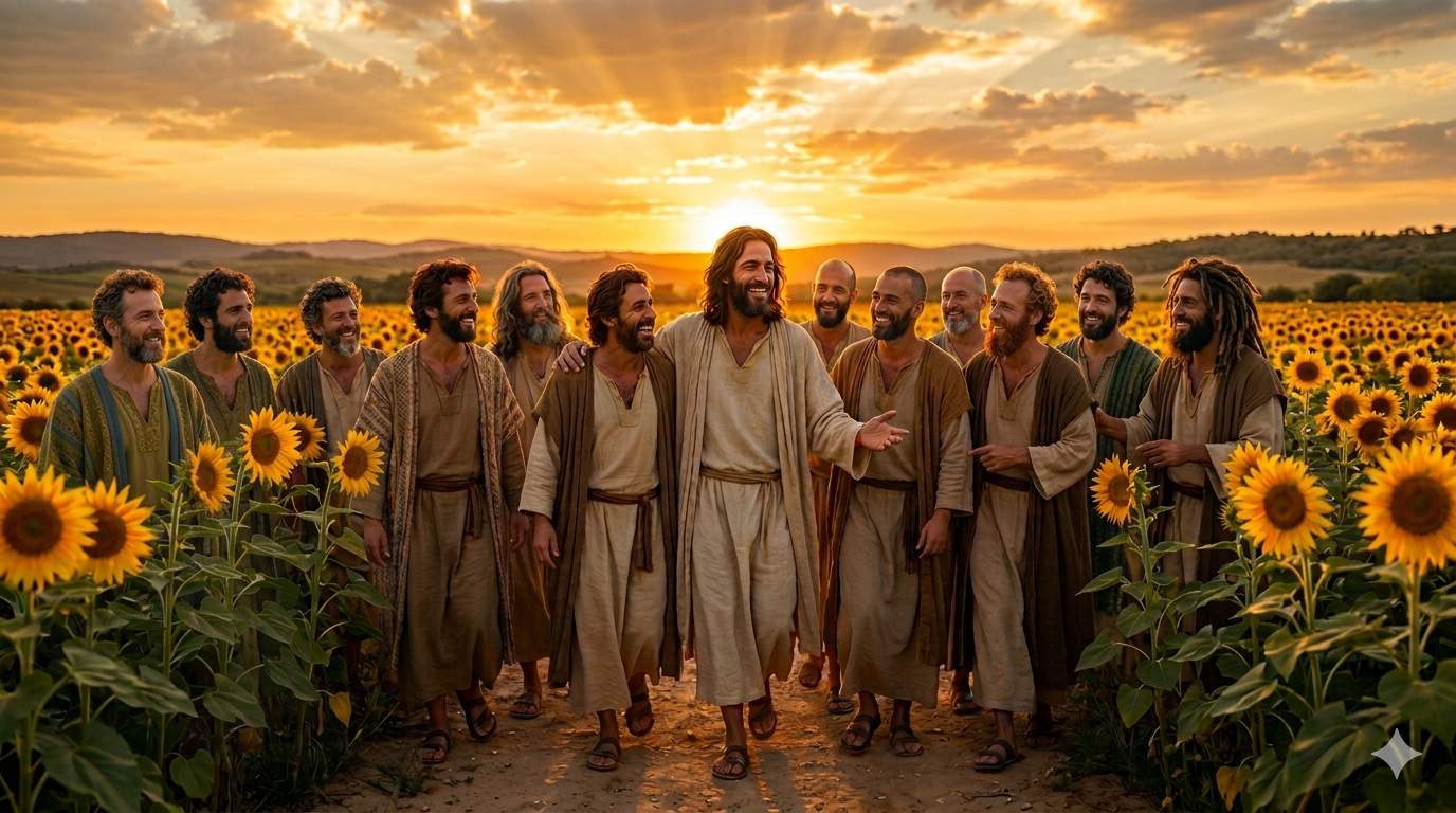 Jesus with Apostles